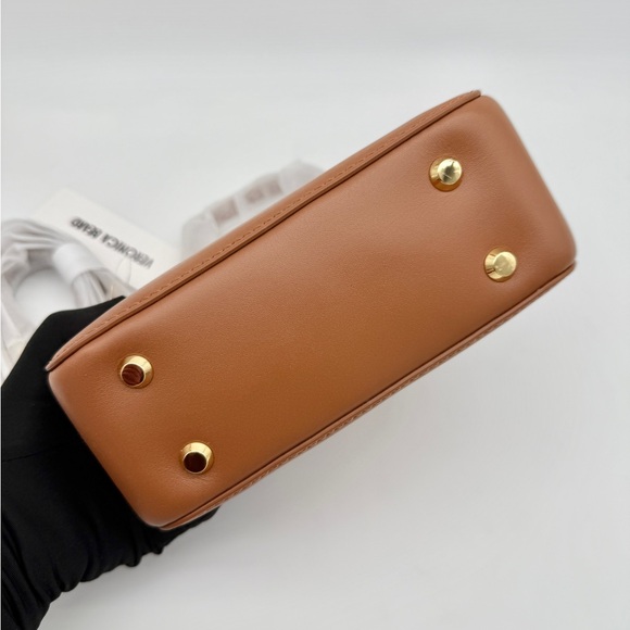 Veronica Beard NWT Boxy Top-Handle Bag Tan Hazel - Picture 6 of 15